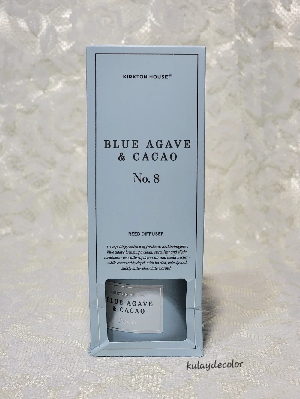 Kirkton House Blue Agave & Cacao No. 8 Reed Diffuser - 3.4 Fl oz. (100mL)